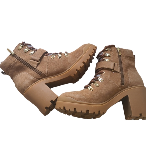 Marc Fisher NIB Leather Combat Boot - Picture 3 of 11